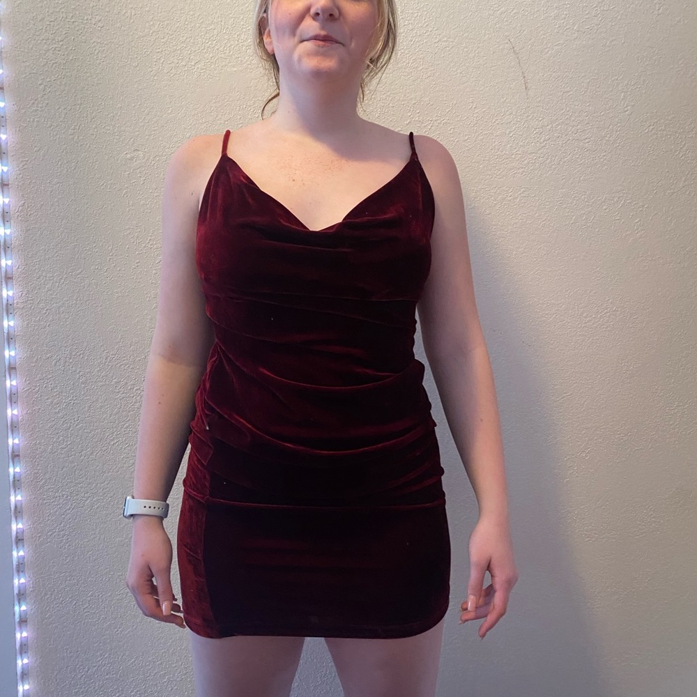 Lulus velvet mini dress